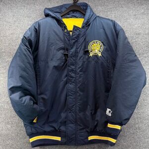 University of‎ Notre Dame Fighting Irish Hooded Starter Jacket Men's Large Navy